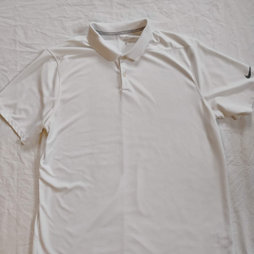 Nike Dri Fit Polo Mens XL Golf White Shirt